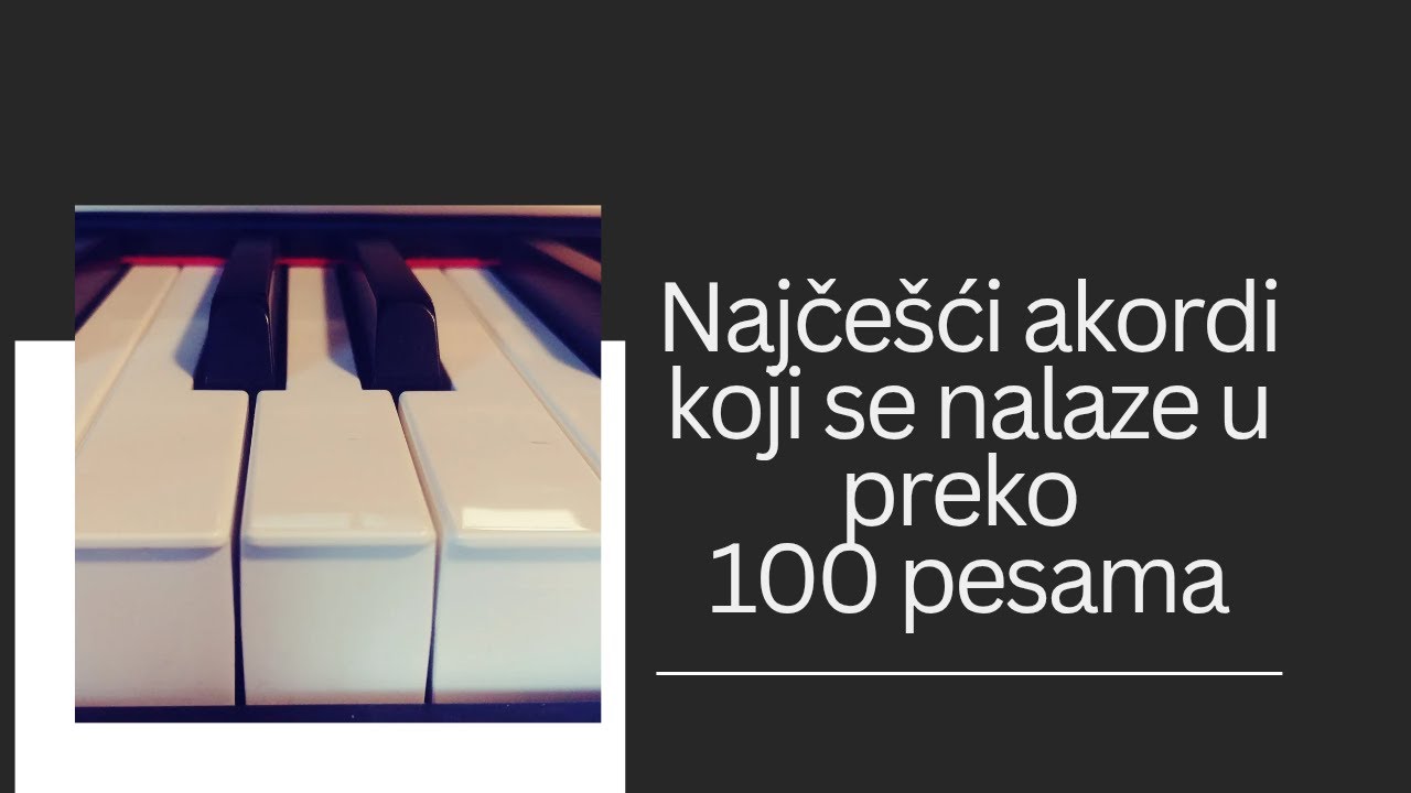 Šta je akord? | Kako se svira akord? | Najčešći akordi u većini pesama