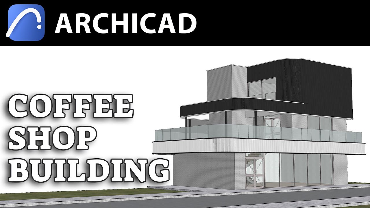 Coffee Shop Exterior Design in Archicad 26 Tutorial