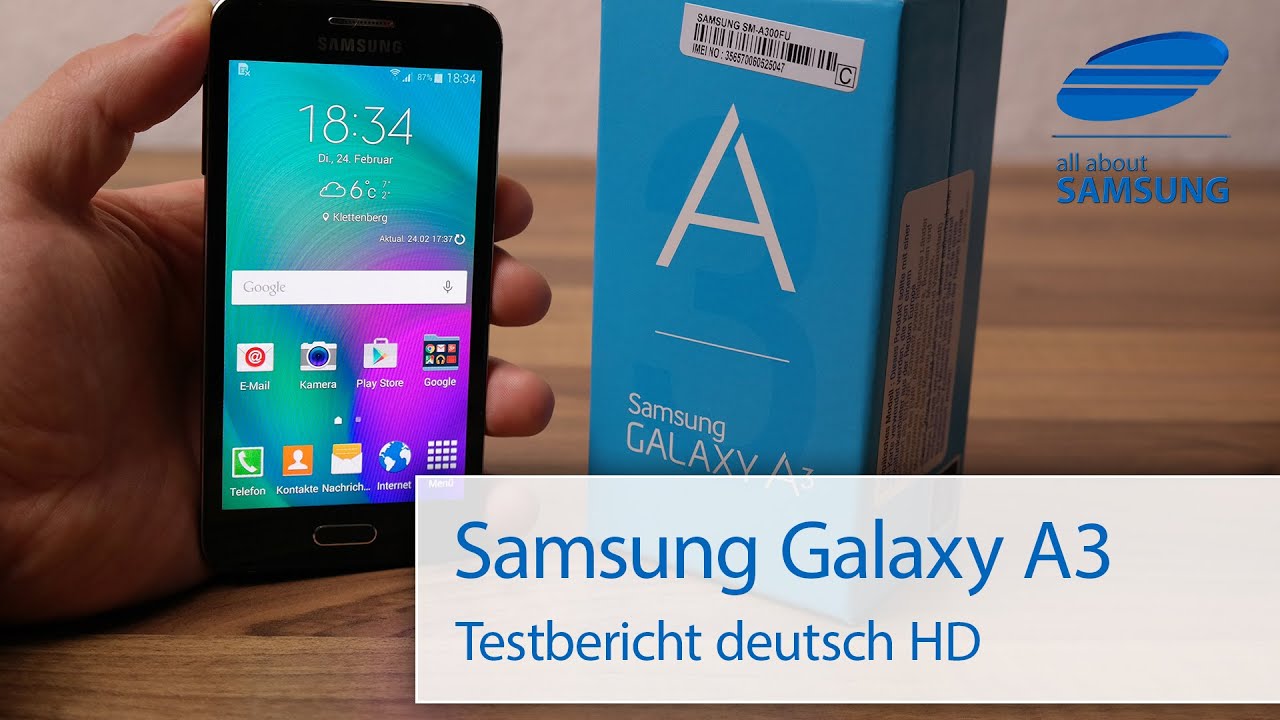 Samsung Galaxy A3 Test Review deutsch HD