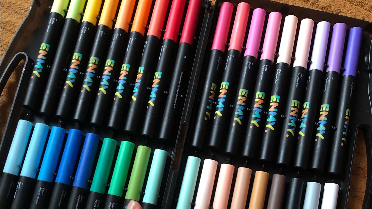 Testing Enmy Acrylic Markers | Color Swatches