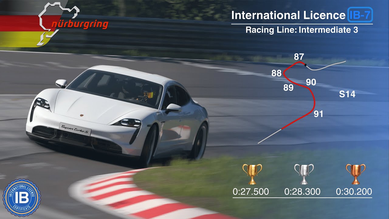 Licence Test | International IB-7 | Racing Line: Intermediate 3 | Gold 0:26.902