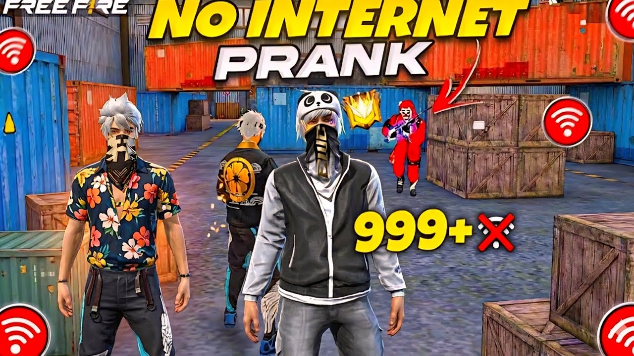 No Internet Prank Is Back In Lone Wolf ||🤣😘 Garena Freefire Max || 