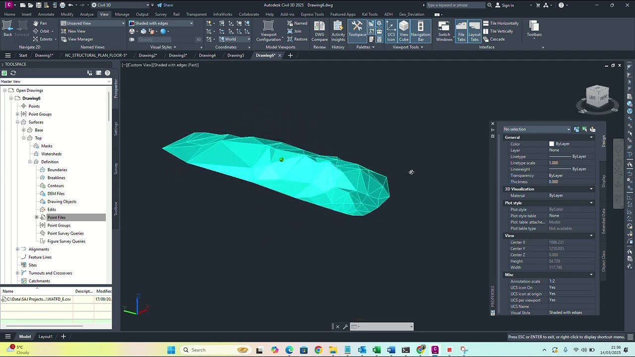 AutoCAD Civil3D Volume Calculation