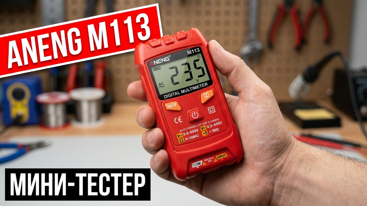 МИНИ-ЦИФРОВОЙ МУЛЬТИМЕТР ANENG M113 | АВТОМАТИЧЕСКИЙ ИЗМЕРИТЕЛЬ
