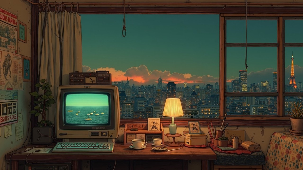 лоу-фай хип-хоп радио - биты для учебы и музыка для отдыха ~ чиллхоп для ночи