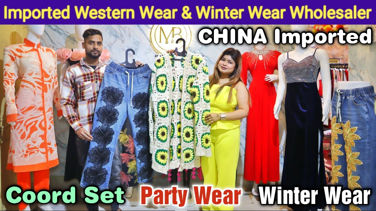 Imported Coord Set, Western Dress, Sequin Party Dress, Denim Dress, Winter Wear Wholesaler Kolkata
