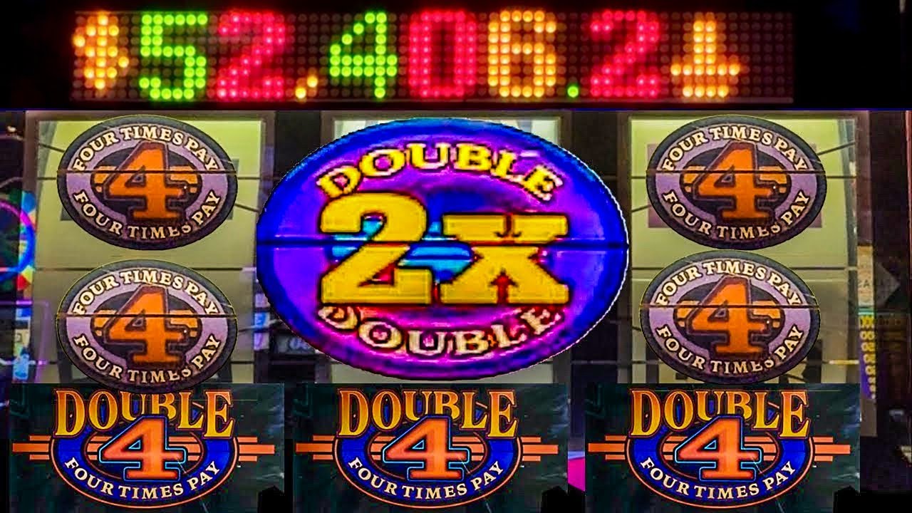 Old School Double Four Times Pay Chasing BIG Progressive Jackpot