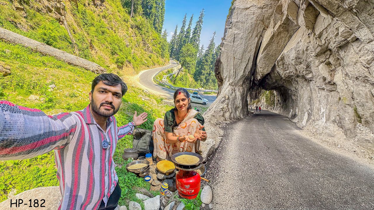 हिमाचल के सबसे ख़तरनाक रास्ते में आ गये 😳 Reckong Peo, Kinnaur Himachal EP 182