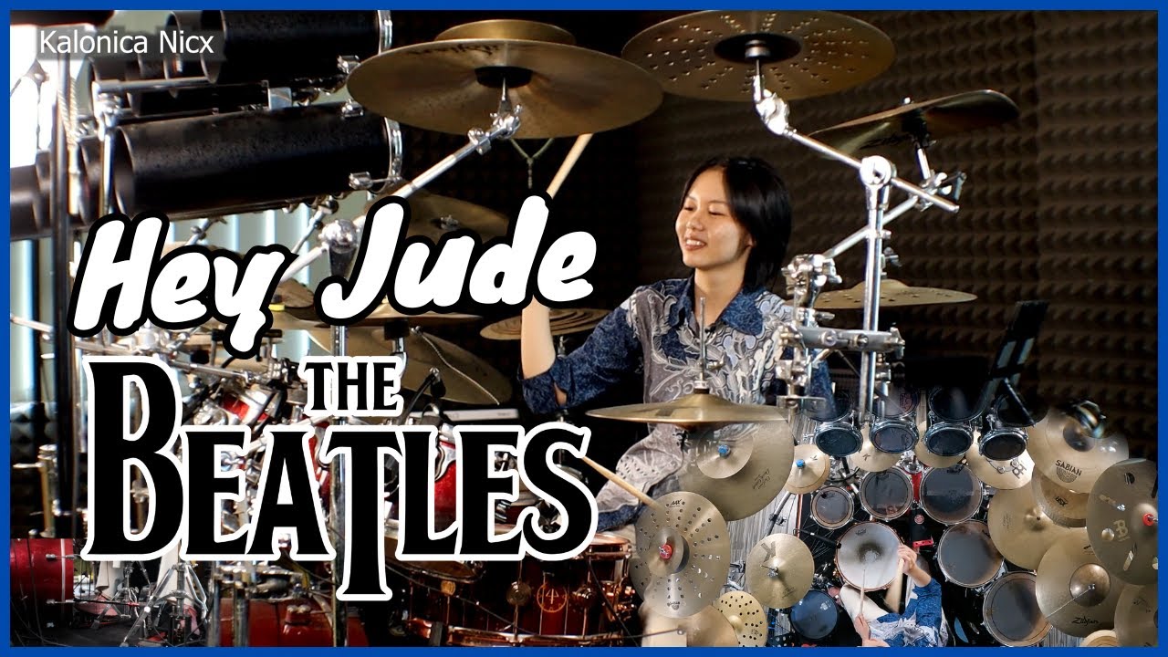 The Beatles - Hey Jude || Drum cover by KALONICA NICX