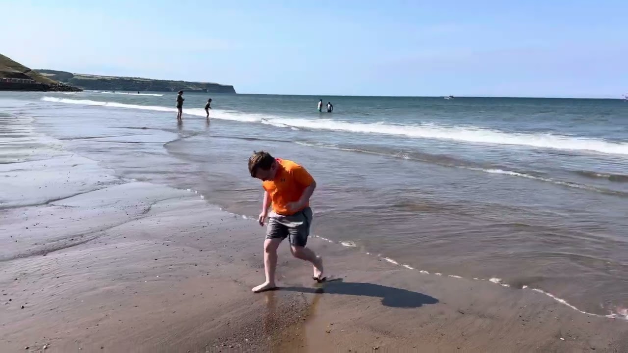 A nice visit to Whitby beach