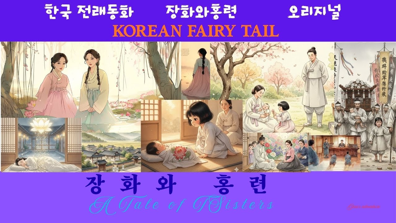 한국 전래 동화 장화 홍련 오리지널  The original Korean folk tale is called 