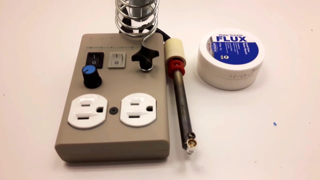 Homemade Soldering Station with Solder Pot.