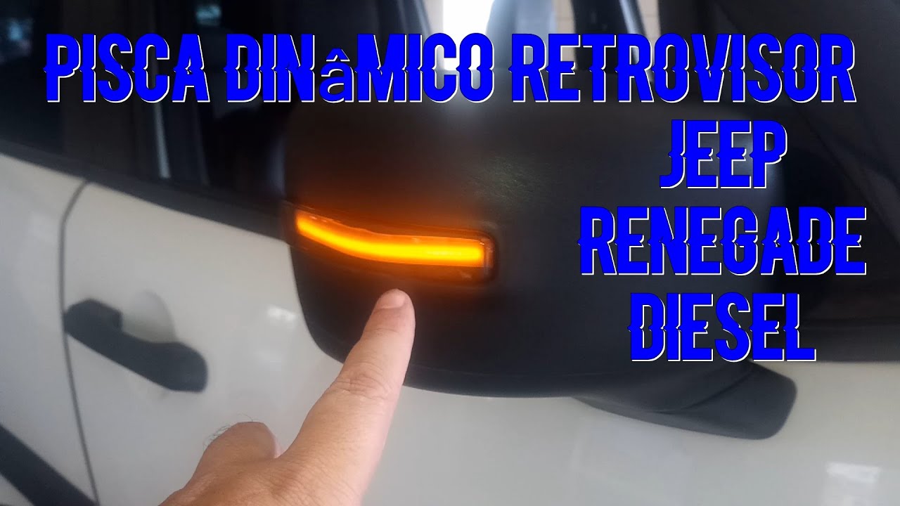 Seta Dinâmica em LED no Retrovisor do Jeep Renegade Sport Diesel