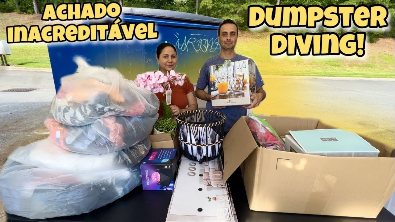 Dumpster diving! Achado inacreditável 😱