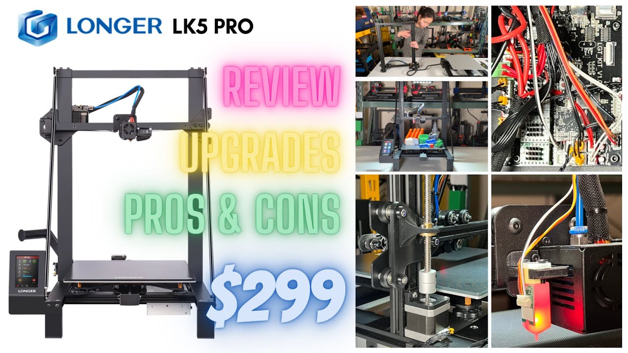 Longer LK5 Pro $299 300x300x400 3D Printer: Silent stepper drivers, touch screen, and Upgrades
