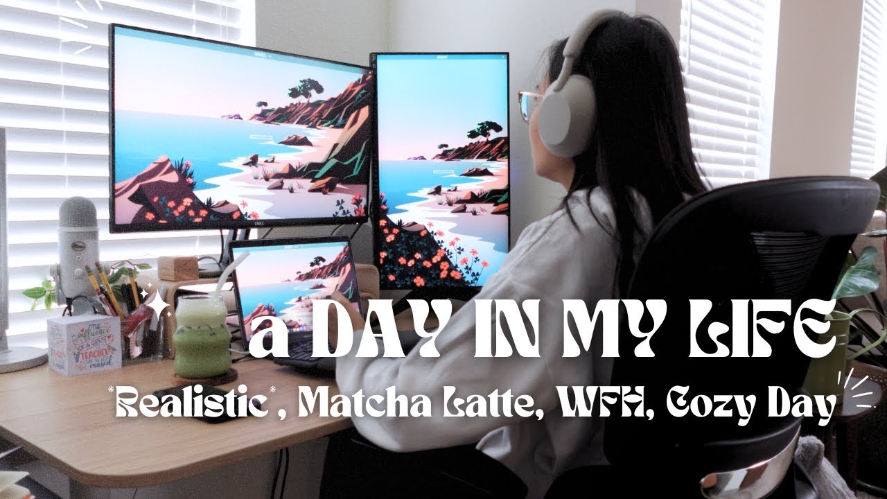 Let&rsquo;s spend a chill work from home day together! ~ WFH vlog