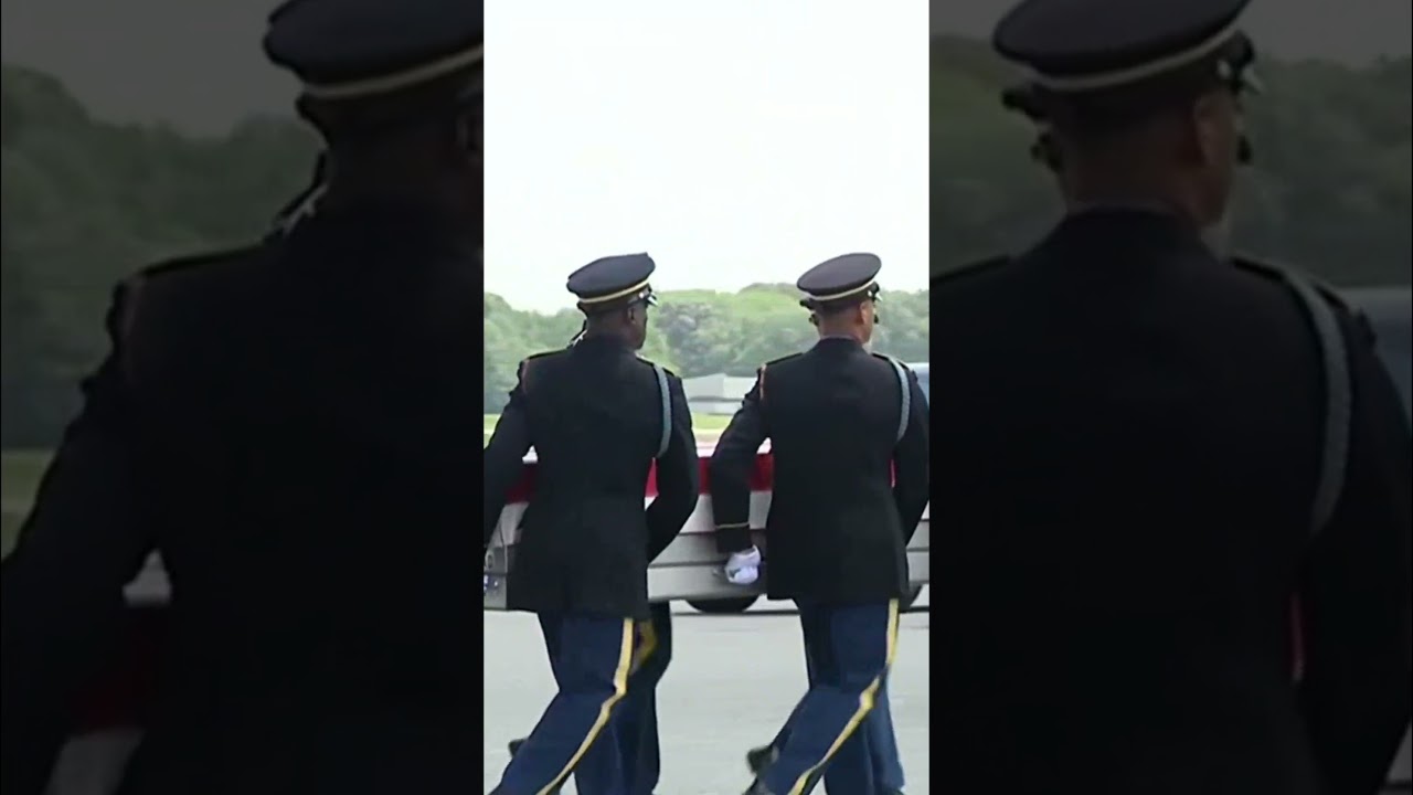 Fallen US troops honored in return to Dover after deadly conflict with Iran #shorts #us #Iran