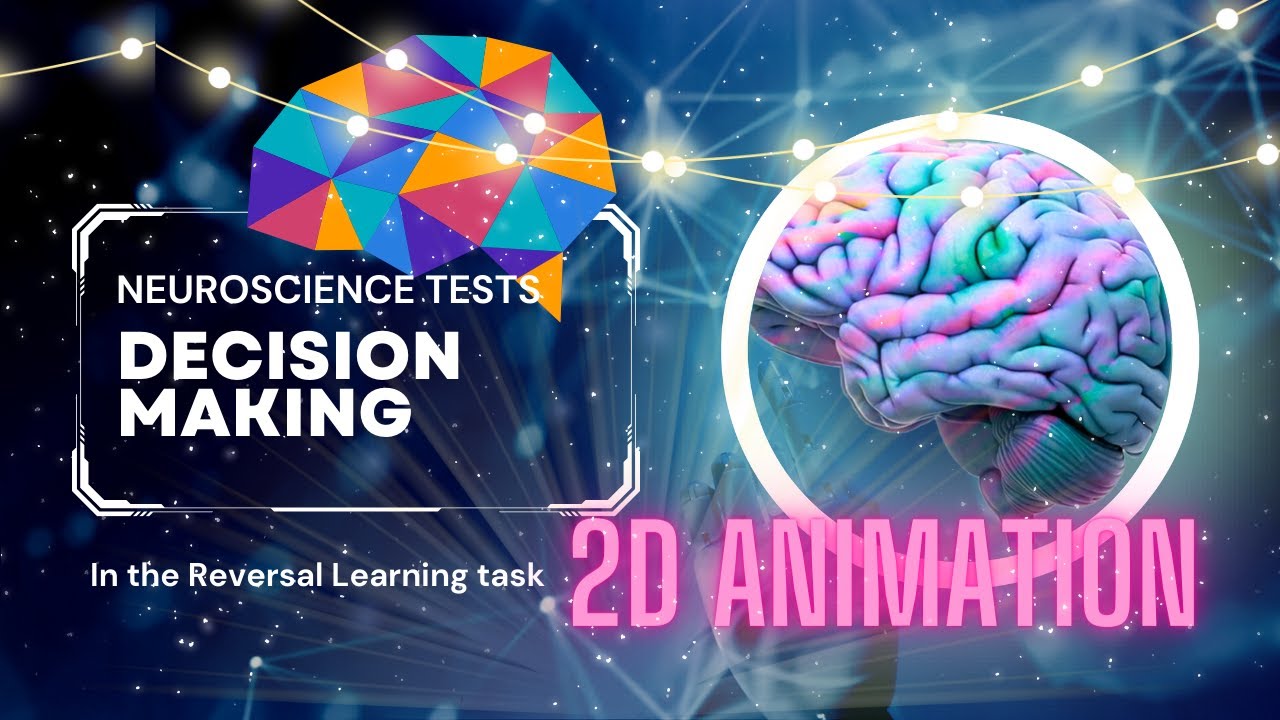 Neuroscience animation of decision making in the reversal learning task