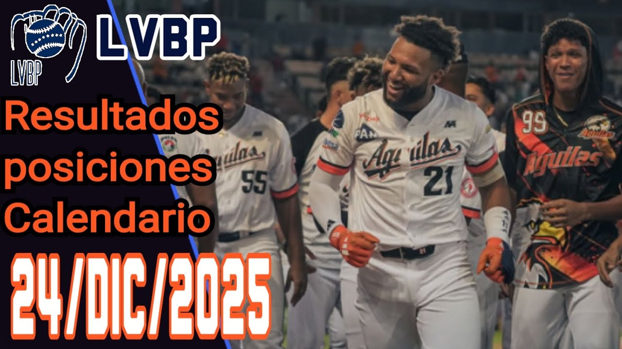 LVBP Resultados Posiciones Calendario 26 Diciembre 2025 Jackson chourio batea de 5/5 Jonrón decisivo