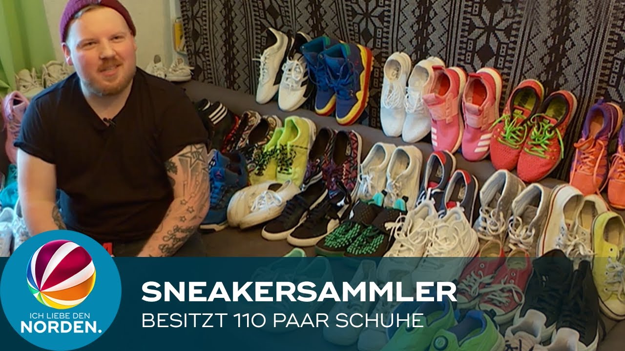 34-jähriger Sneakersammler besitzt 110 Paar gebrauchte Schuhe