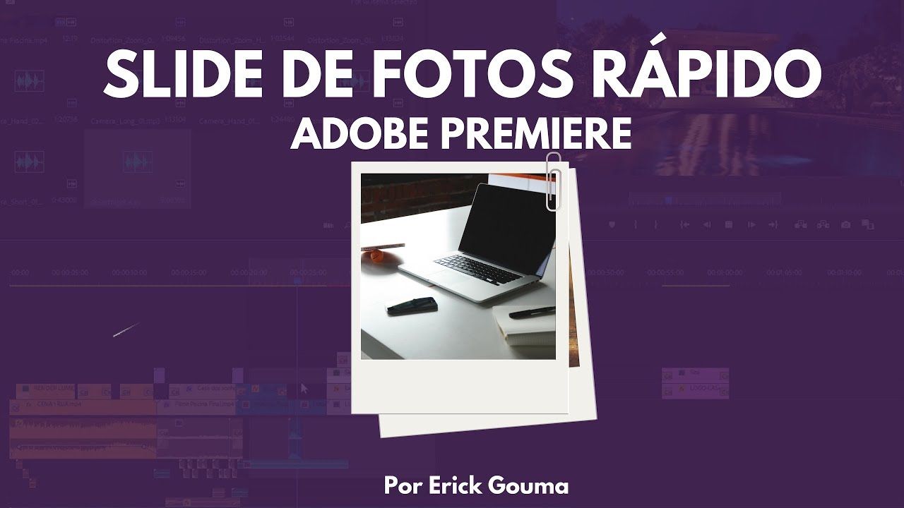 Como criar Slide de fotos RÁPIDO DO ZERO - Adobe Premiere