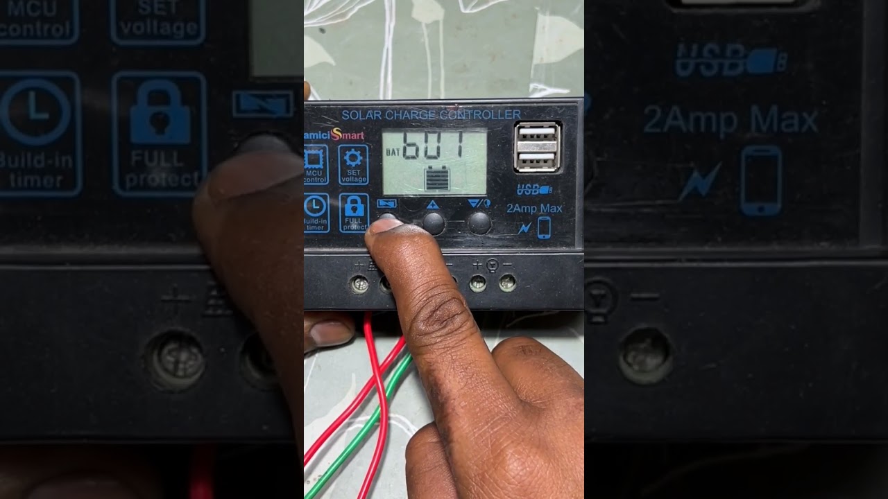 How To Set Battery Function Lead Acid Mode In Solar Charge Controller #shorts #solar