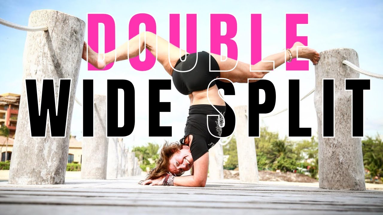Double Wide Extension Splits to Strengthen Standing Up With NO Knees OR Hand Support 