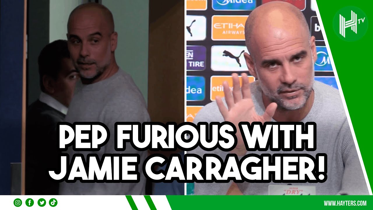 Pep FURIOUS with Jamie Carragher over Erling Haaland comments