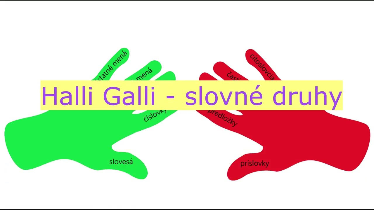 Halli Galli - slovné druhy (hra)