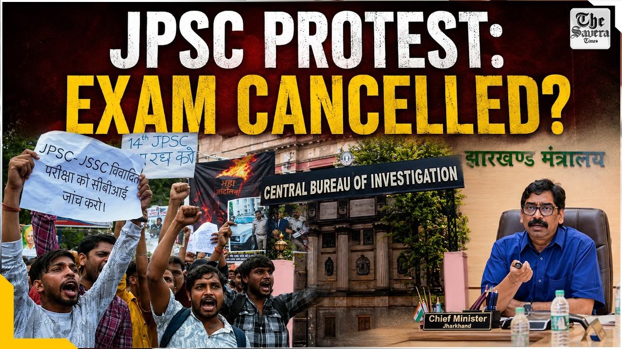 JPSC-JSSC Protest Day 16: Jharkhand Govt Ready to Cancel PT Exam | CBI Probe Still a Deadlock