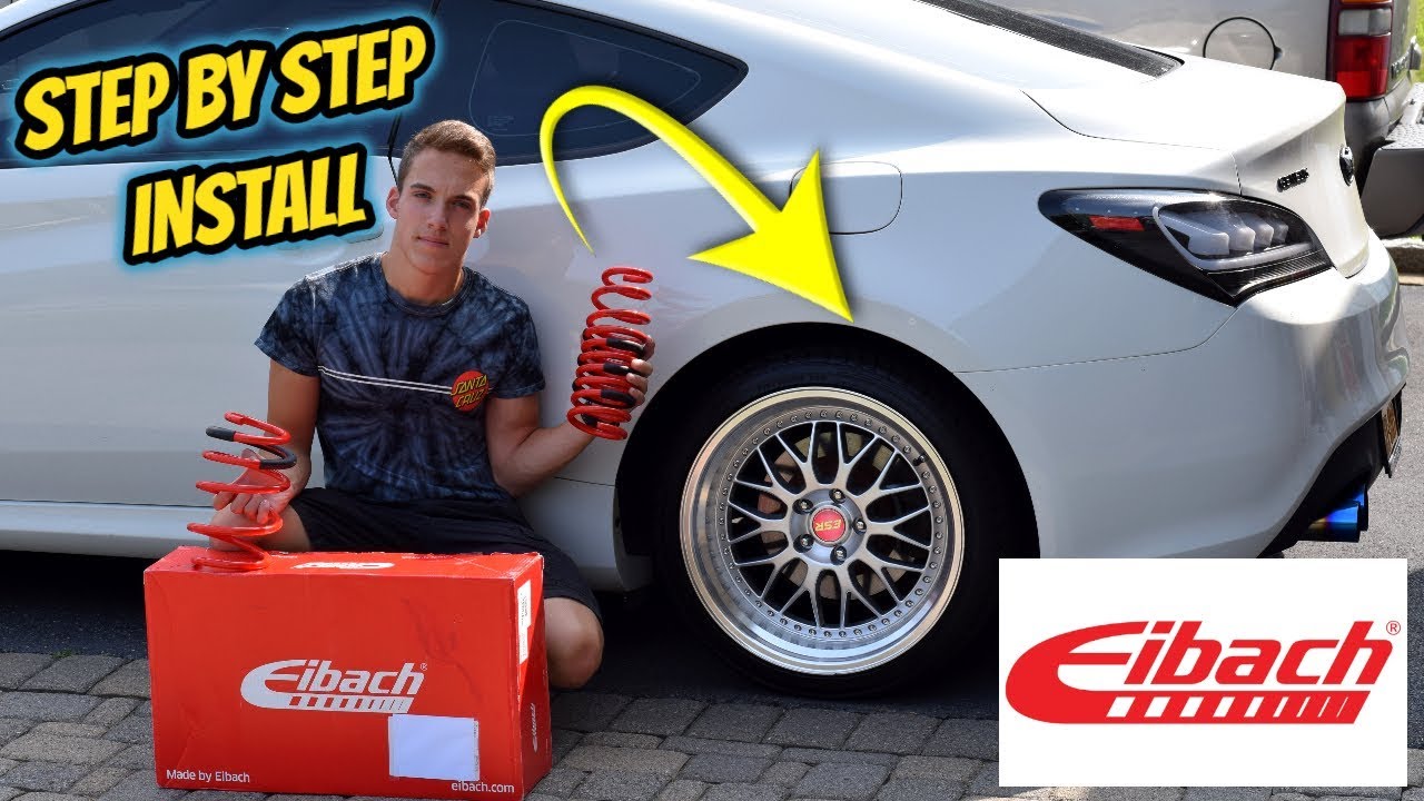 Genesis Coupe Eibach Lowering Springs Install (Step By Step)