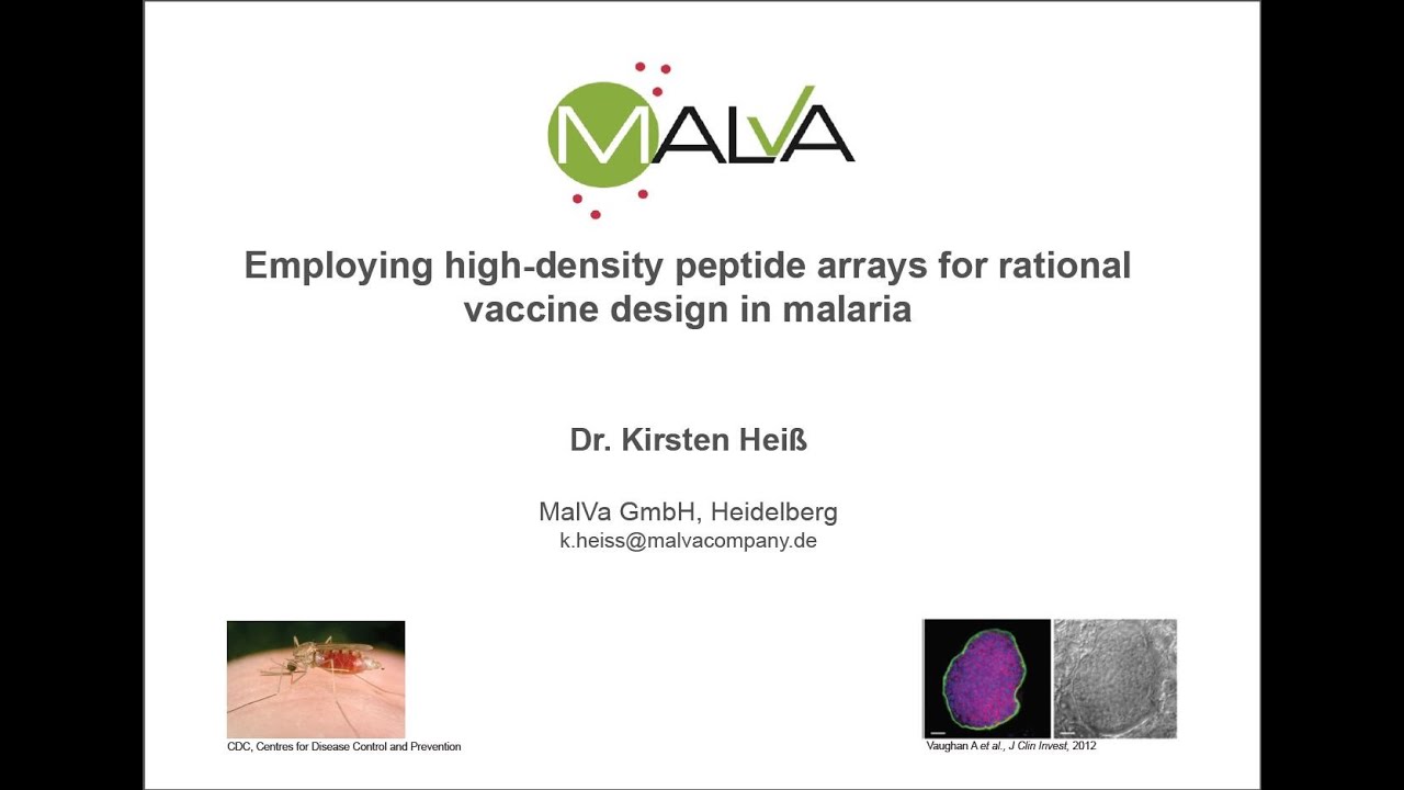 Webinar: Employing high density peptide arrays for rational vaccine design in malaria