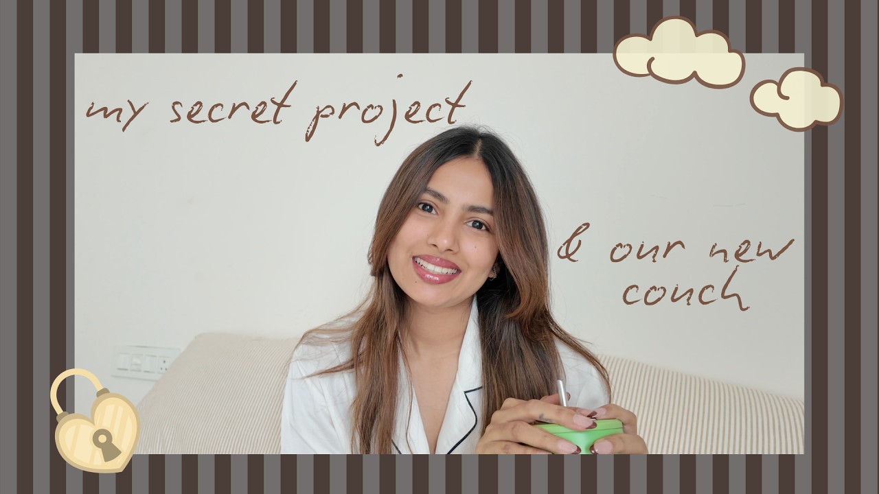 My Secret Project 📦  & Getting Our New Couch 🛋️