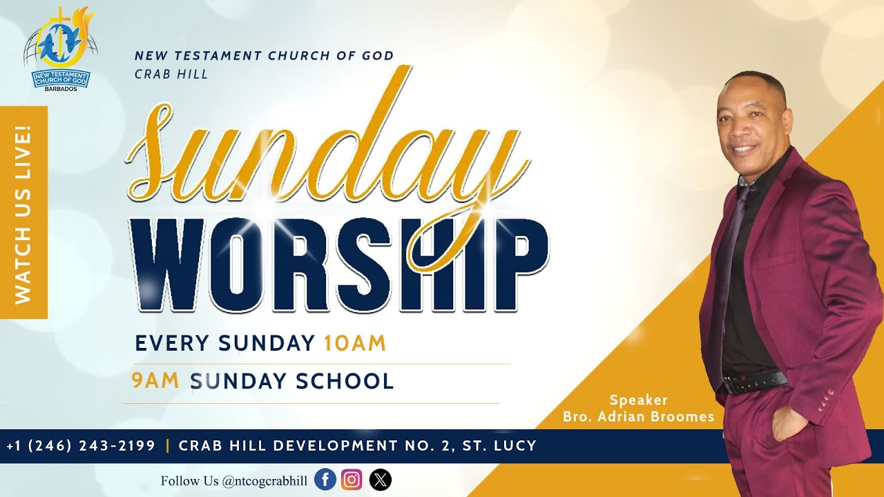 Praise & Worship Service (Lifebuilders Sunday) | NTCOG Crab Hill, Barbados