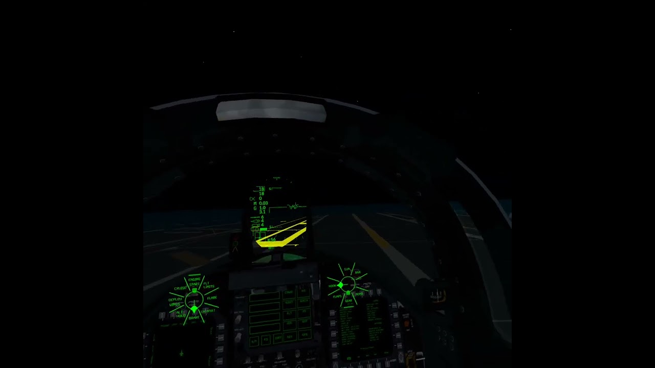 Carrier landing training 