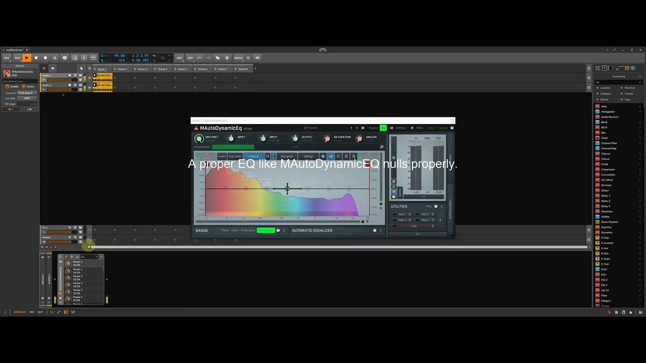 Bitwig's effects and audio engine make me sad