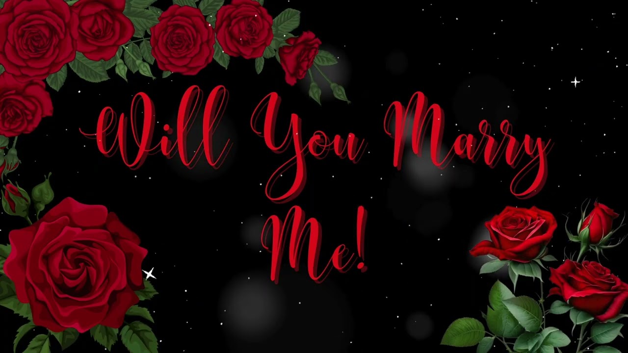 Will You Marry Me? 🌹 | Romantic Rose Proposal Background