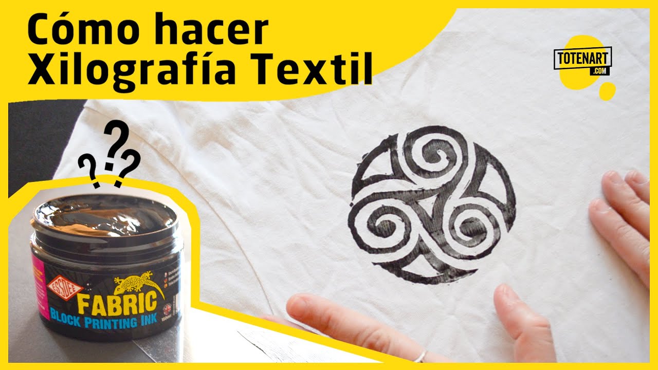 Cómo hacer xilografía textil | Tintas Essdee | totenart.com
