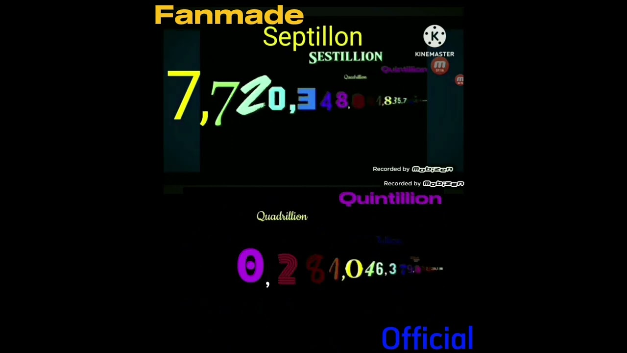 1 To 1 Nonillion Fanmade VS Official