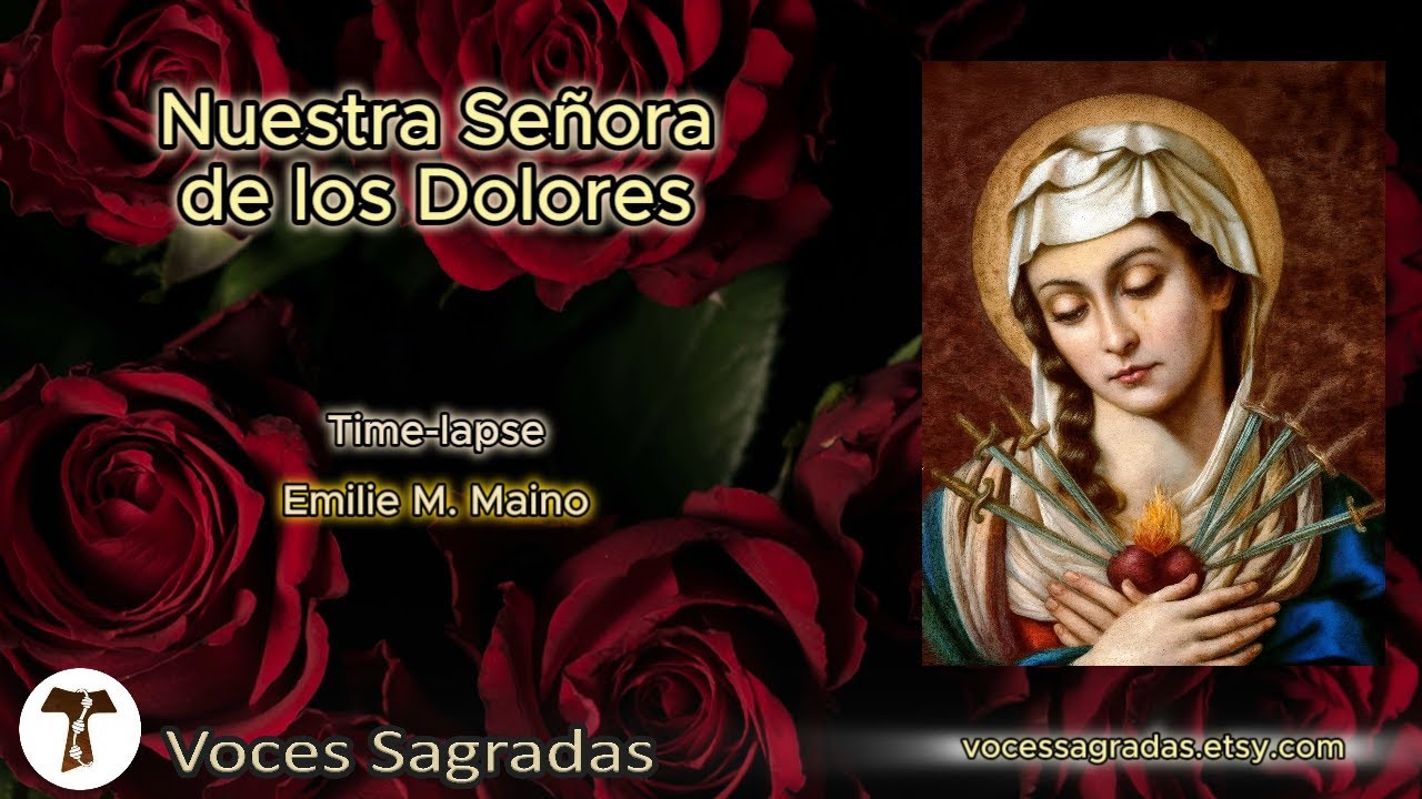 Nuestra Señora de los Dolores - Time-Lapse - #religion #fe #parati #santos #art #arte #artedigital