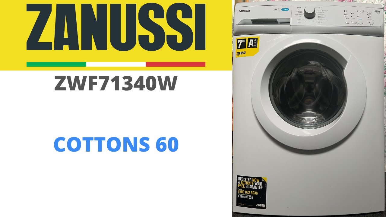 Zanussi Lindo 100 ZWF71340W Washing Machine - Cottons 60