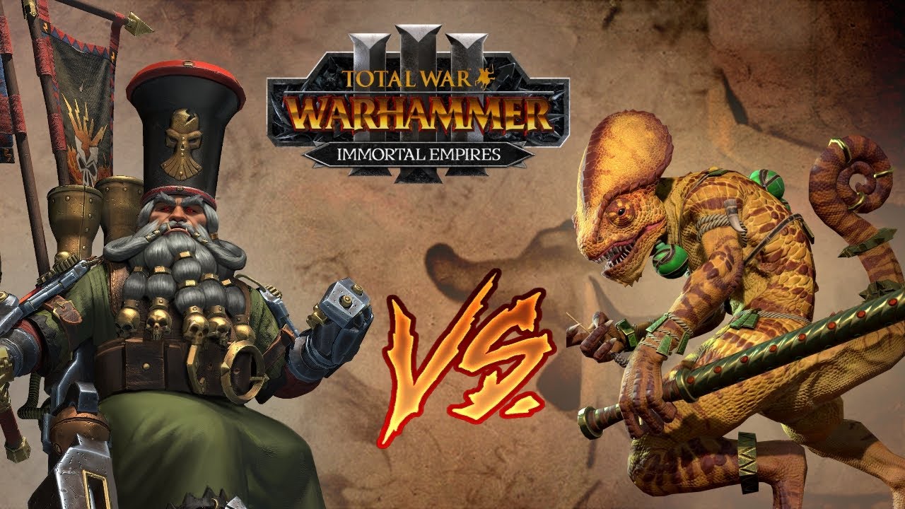 Oxyotl Faces THE SKULLCRACKER | Chaos Dwarfs vs Lizardmen - Total War Warhammer 3