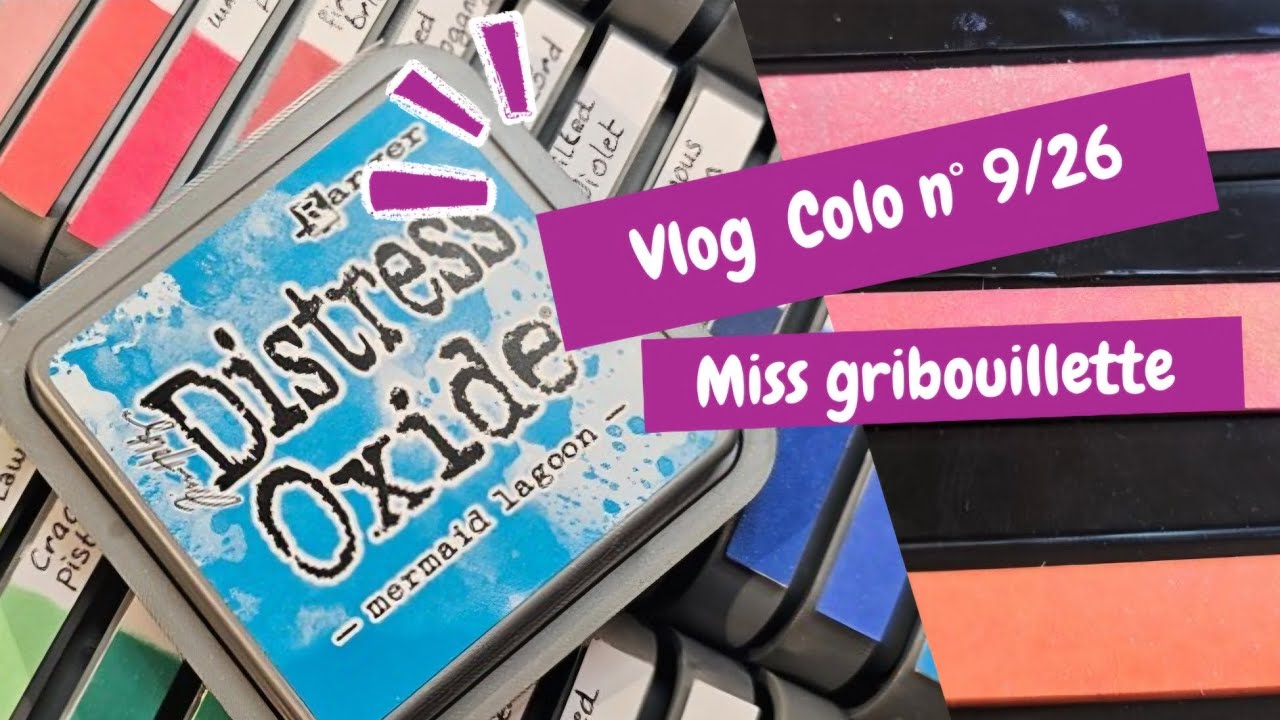 Organisation encres distress et du colo bien sur! 