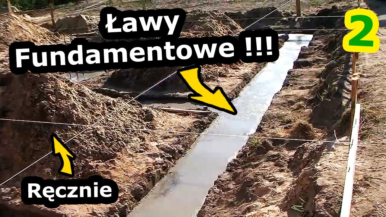 Kopanie Fundamentów Ręcznie !!!  - Zbrojenie Ław Fundamentowych i Roboty ZIEMNE  * Geodezja (vlog 2)