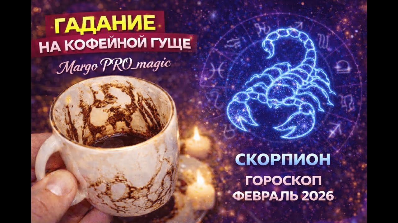 ♏ СКОРПИОН — ФЕВРАЛЬ 2026 🧿💫 Гороскоп на кофейной гуще | Тайна • Перерождение • Страсть • Деньги