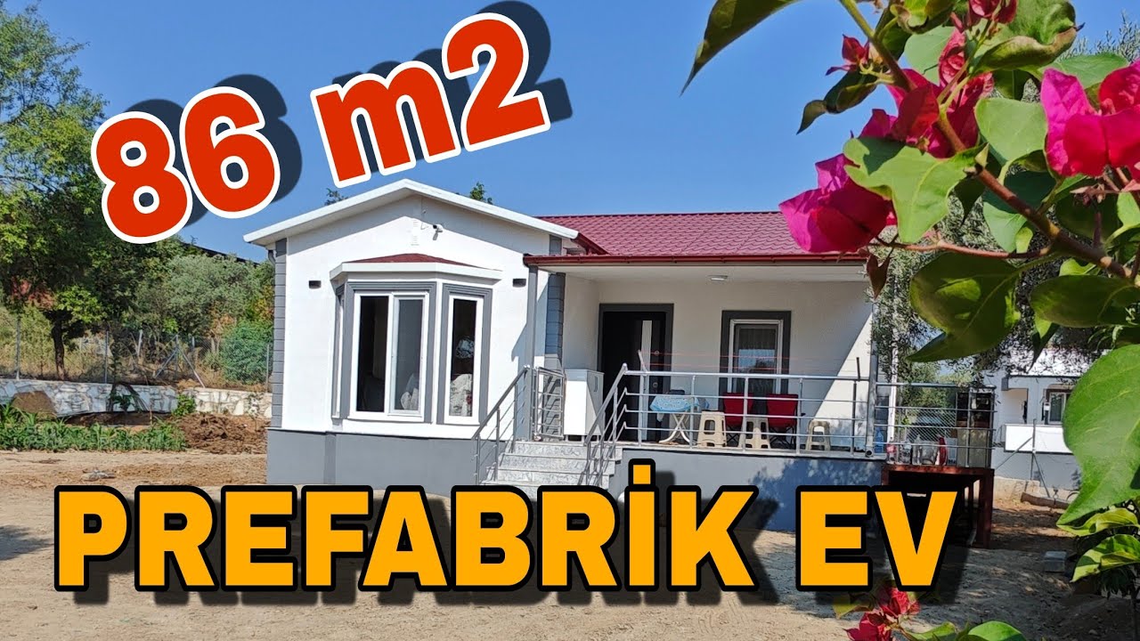 Şirin ve Modern PREFABRİK EV Turu /86 m2 Prefabrik Ev İnceleme