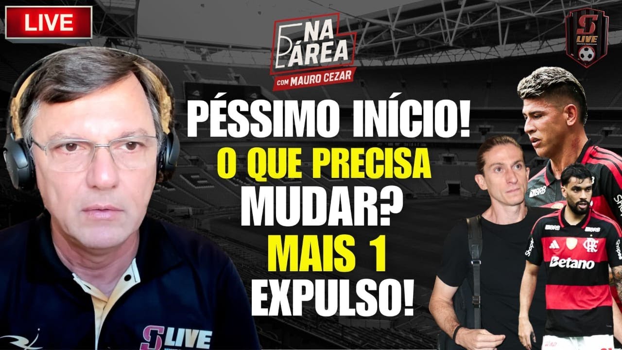 PÉSSIMO INÍCIO DO FLA! O QUE PRECISA MUDAR? MAIS UM EXPULSO! | DEBATE AO VIVO COM MAURO CEZAR #255