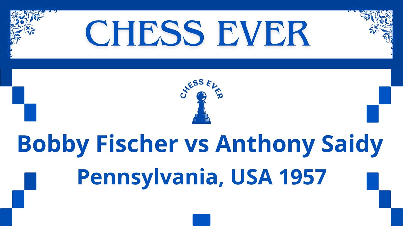 Bobby Fischer vs Anthony Saidy. Pennsylvania, USA 1957