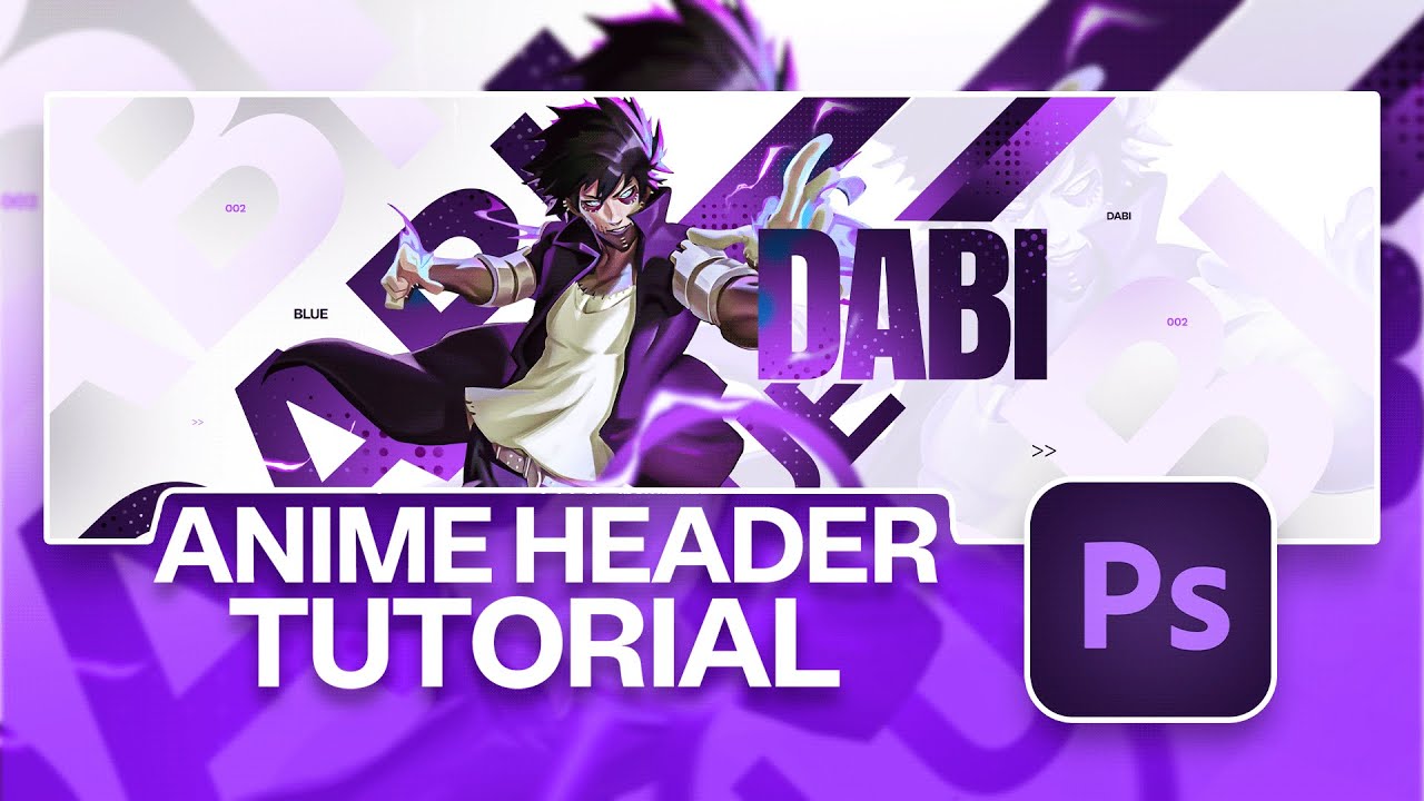 *THE BEST* Anime Header Tutorial in Photoshop! 2024 (FREE PSD)