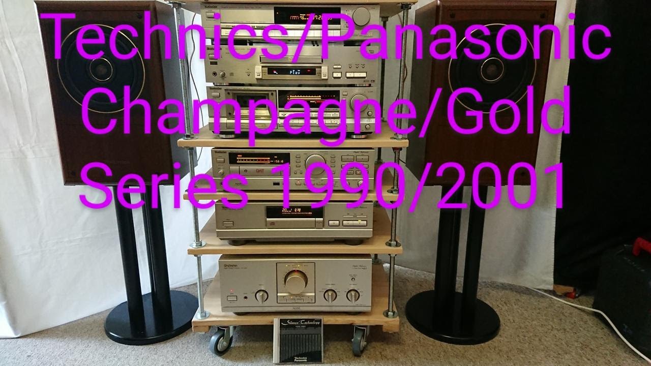 Technics Champagne Series 1990 SU-MA10,SL-PA10,SV-DA10,RS-B965,ST-G90/Panasonic Gold 2001 DVD-RA71